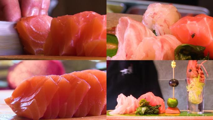 寿司日本料理生鱼片三文鱼日本美食