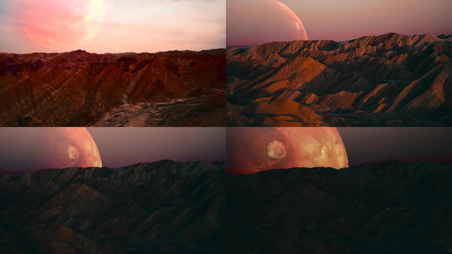 火星地貌实拍合成