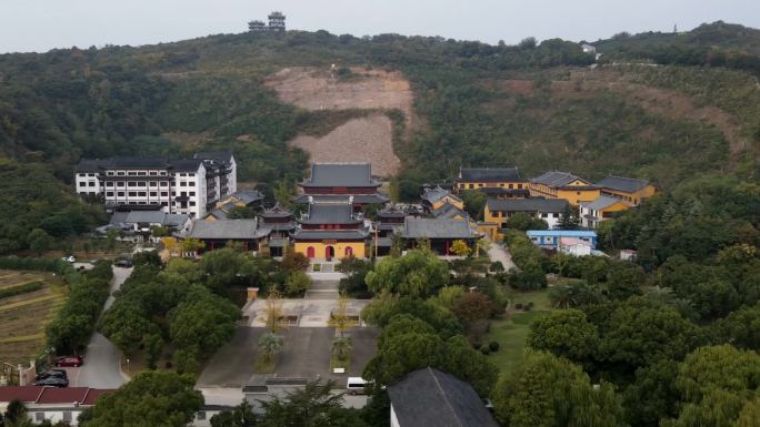 无锡雪浪山横山寺延时摄影