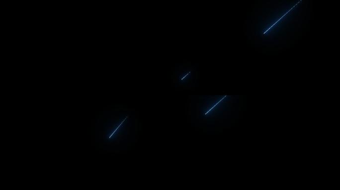 【4K】原创夜空流星带通道