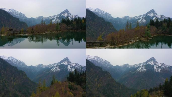 官鹅沟天池雪山