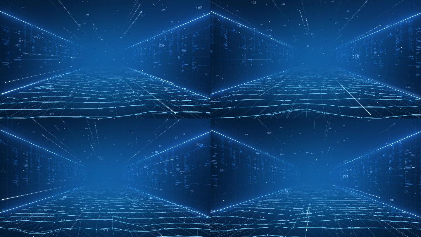 蓝色科技感网格