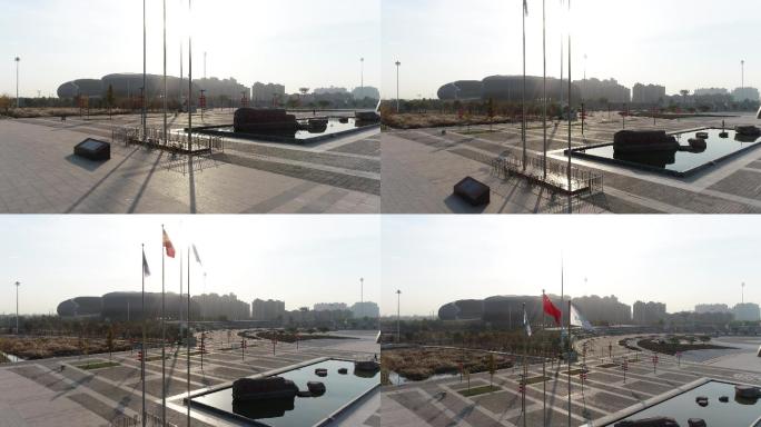 焦作太极广场国旗（4K50帧）