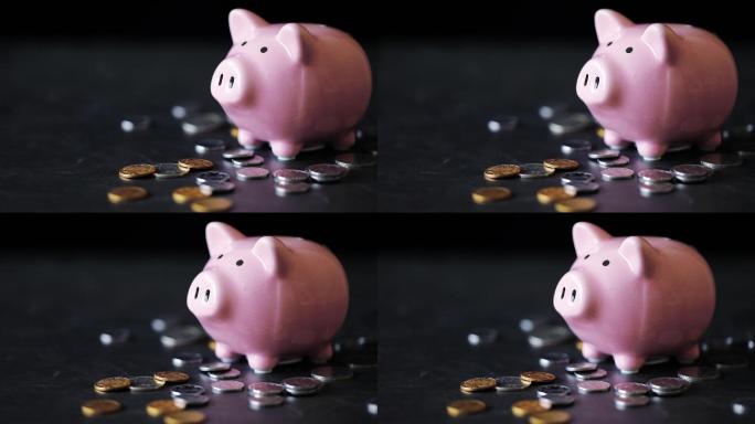 小猪存钱罐存放硬币攒钱存零用钱