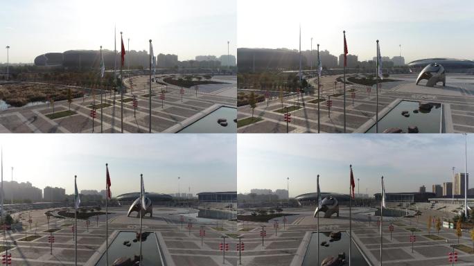 焦作太极广场红旗（4K50帧）