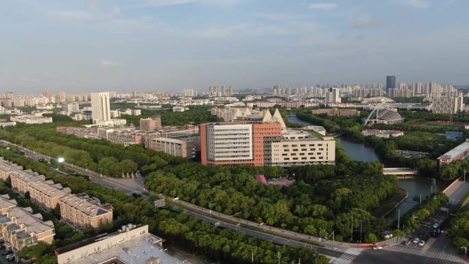 上海工程技术大学城市远景航拍