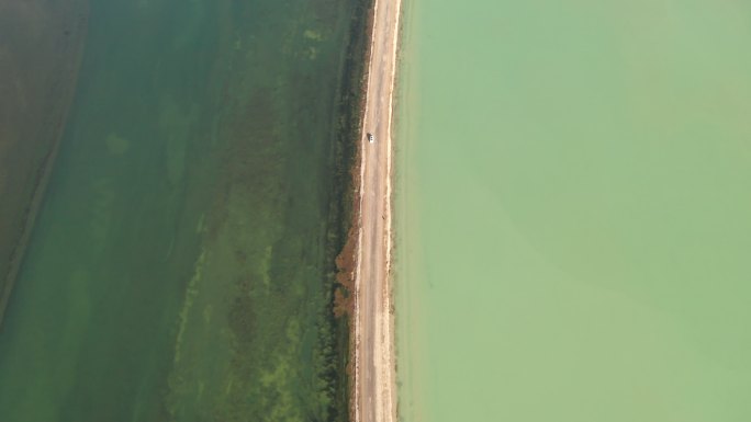 青海西台吉乃尔湖航拍风景