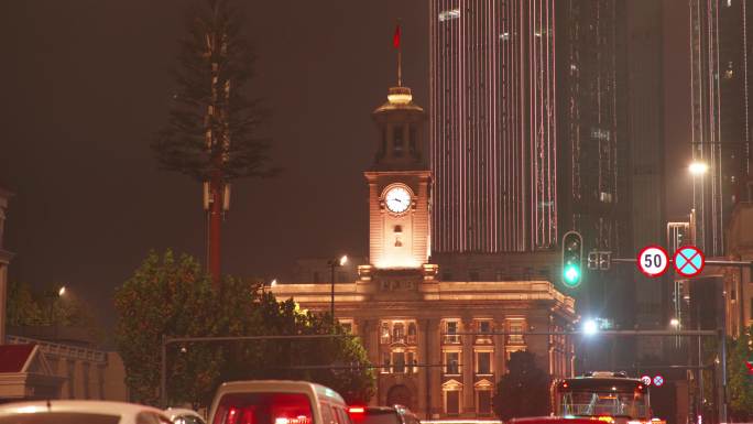 【原创】武汉城市街头夜景4K视频拍摄