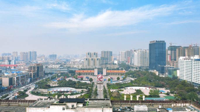 【4K】运城市大气航拍