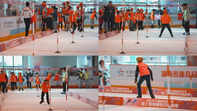 北京冬奥会人才选拔青少年滑冰比赛空镜