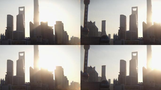 上海陆家嘴金融城外滩滨江黄浦江