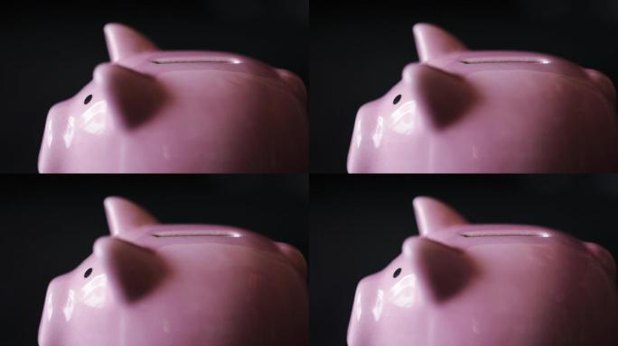 粉色小猪存钱罐理财攒钱放钢镚硬币