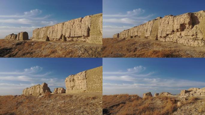 航拍明长城土墙