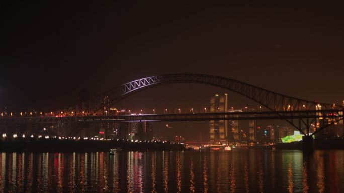 重庆朝天门大桥夜景延时视频