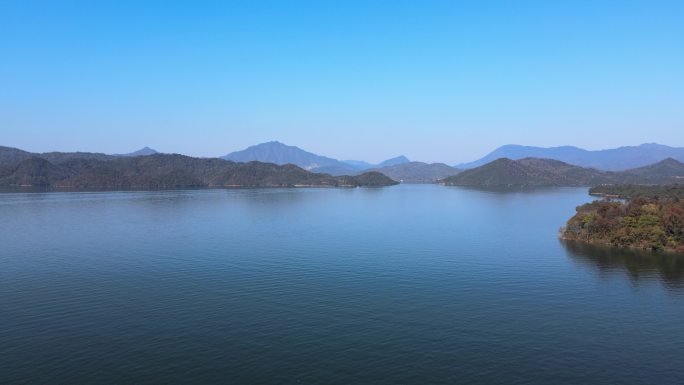 黄山太平湖4k航拍2