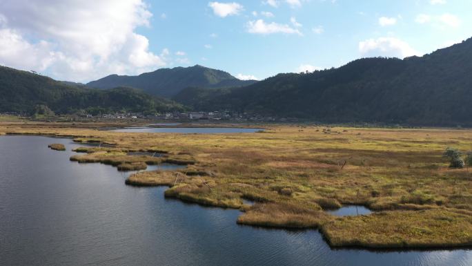 云南省腾冲市北海湿地航拍