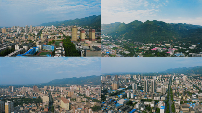 【4K】三四线平原城市航拍