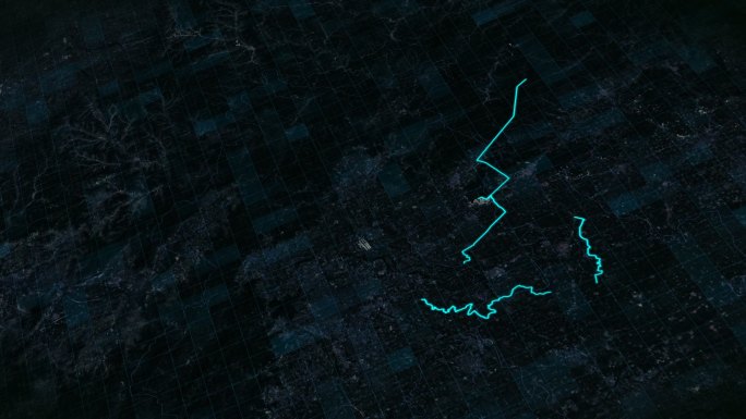 城市穿云甘肃武威市地球俯冲三维地图