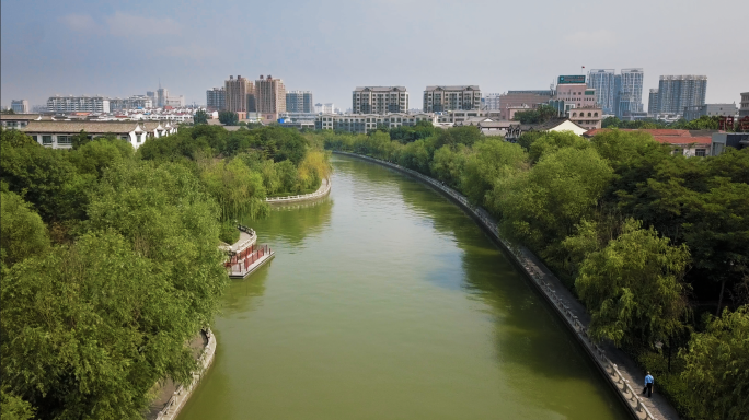 【4K】聊城市小运河航拍