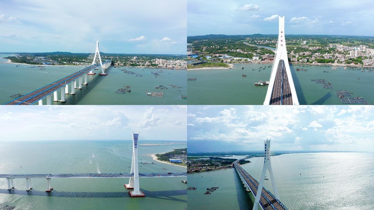 4K海口连接文昌的海文大桥