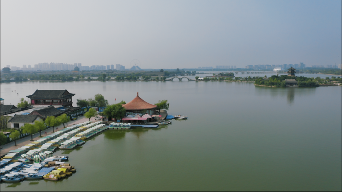 【4K】聊城东昌湖西带状公园