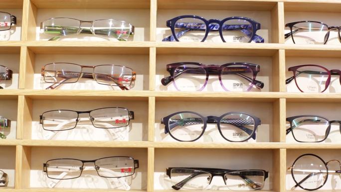 眼镜店眼镜展示视频素材镜片树脂镜片玻璃镜