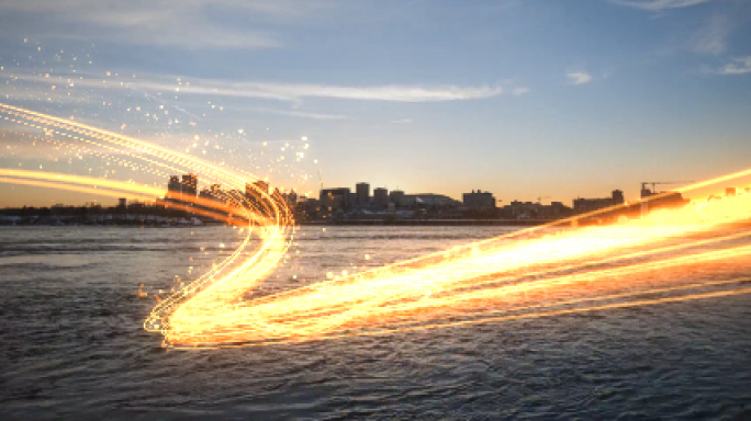 【原创】大气城市金色光线AE模板