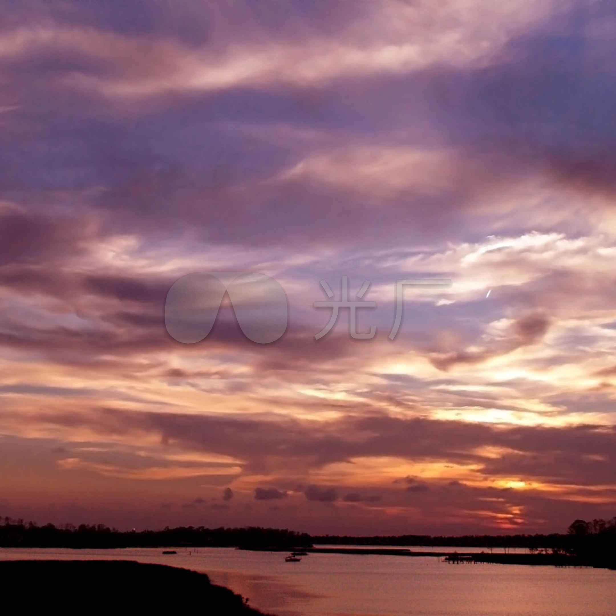 竖版-夕阳黄昏日出日落场景_2160x2160_高清视频素材下载(编号