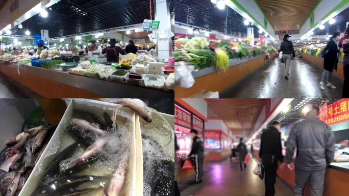 农贸市场、菜市场买菜、戴口罩疫情防控