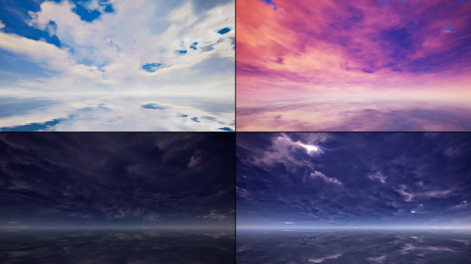 4K蓝天白云延时天空【原创】