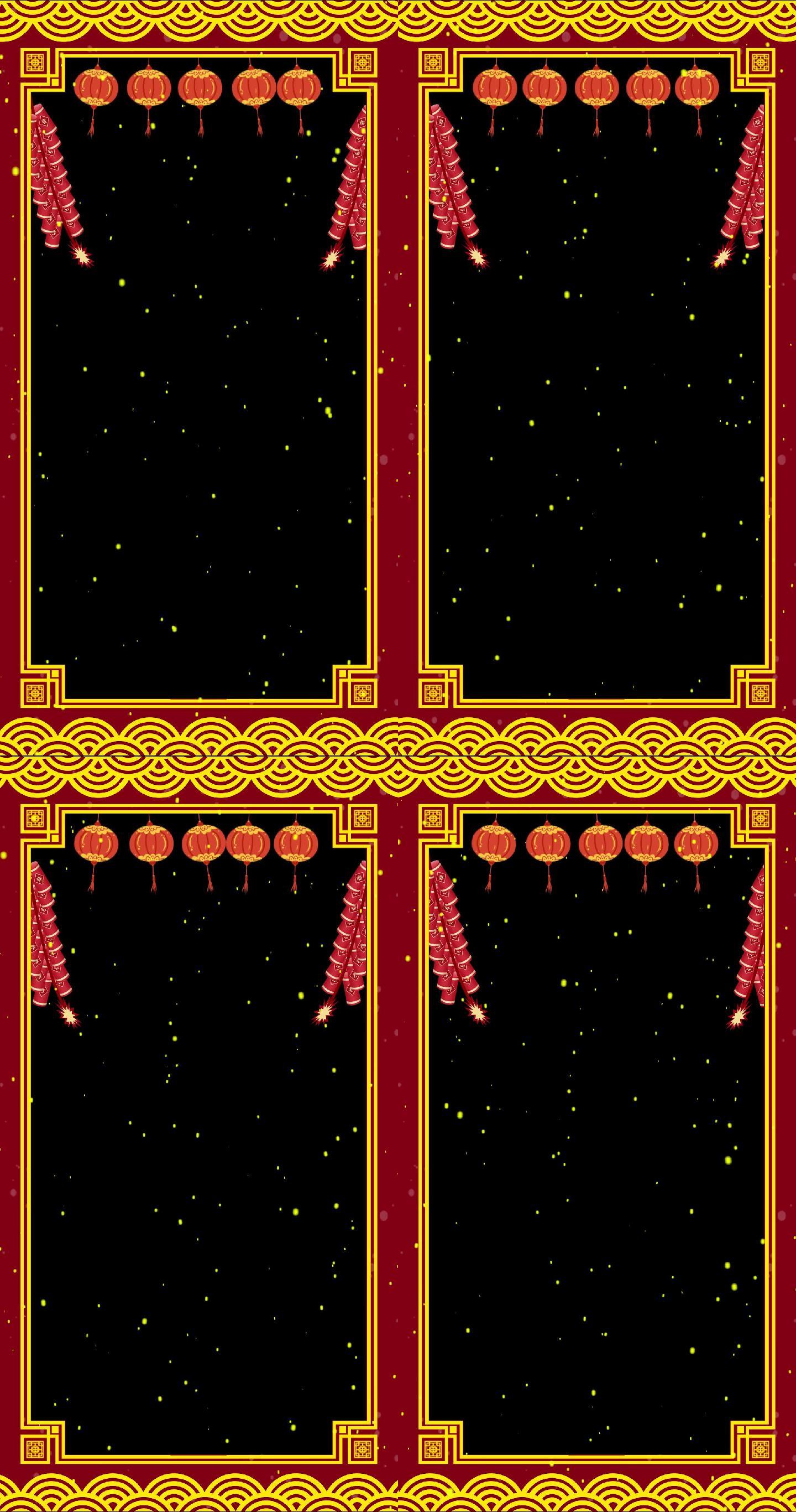 4K2021年春节边框遮罩