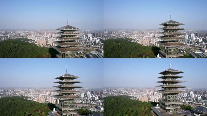 建筑城市风光杭州临平东来阁