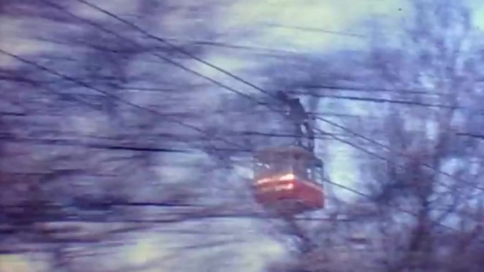 80年代观光缆车原始森林风景区
