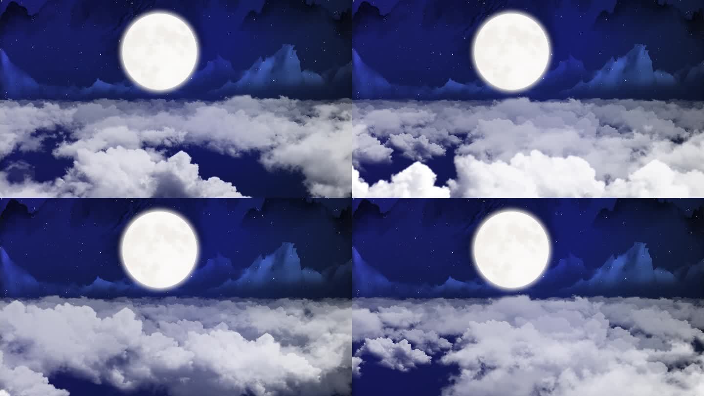 唯美月亮背景-循环5