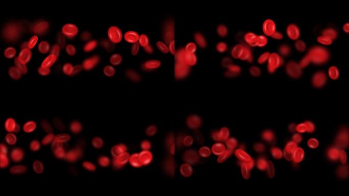 4K血红细胞血管流通医疗元素背景