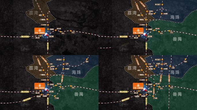 广州佛山地铁二维区位