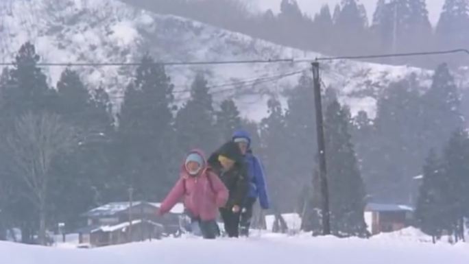 70年代日本冬季北海道乡村