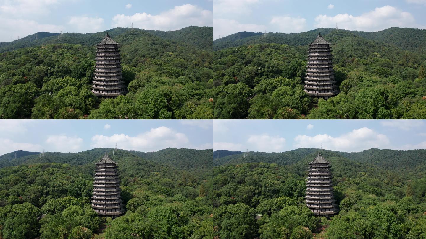 自然建筑城市风光杭州六和塔