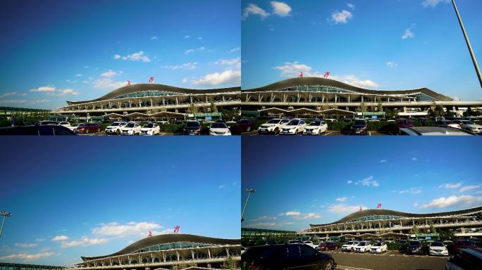 4K长沙黄花国际机场航站楼延时空镜
