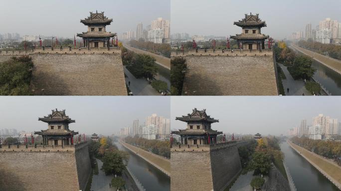 DJI_01274K航怕陕西西安古城角楼