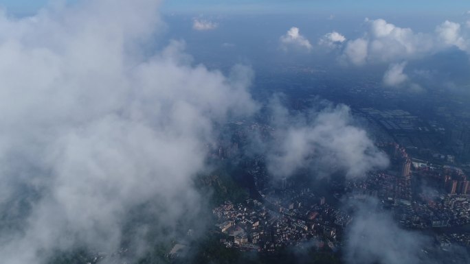 佛山南海云雾上空航拍