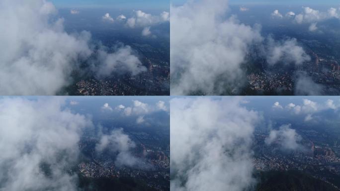 佛山南海云雾上空航拍