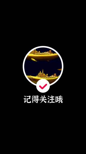 抖音加关注动态效果ae模板