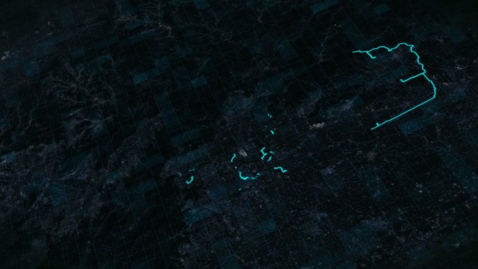 地球俯冲宇宙黑龙江齐齐哈尔市三维地图