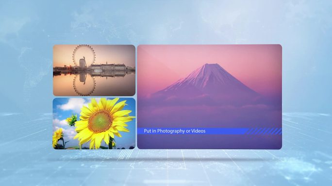 科技空间感多图文展示