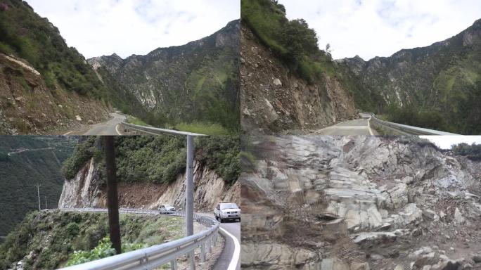 高原崎岖山路