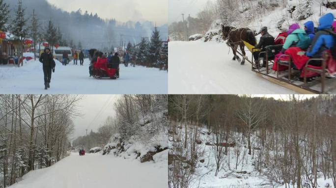 雪乡马拉雪橇