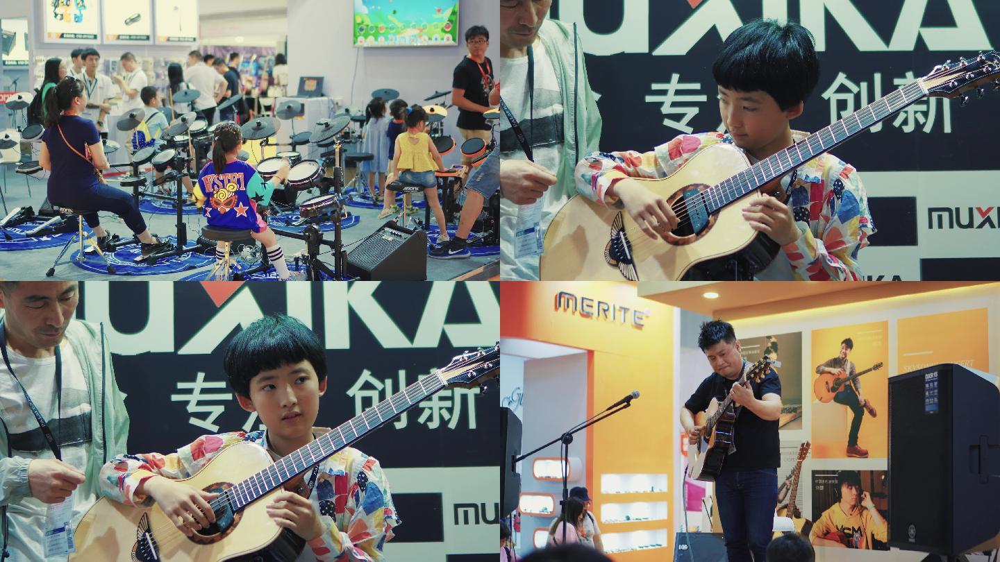 北京乐器展吉他电贝司电吉他儿童学习