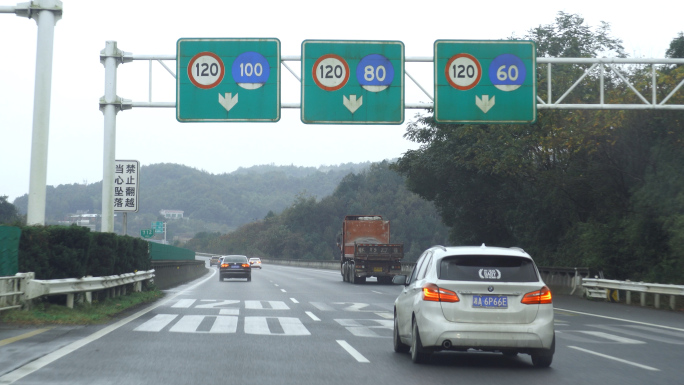 汽车高速公路阴雨天