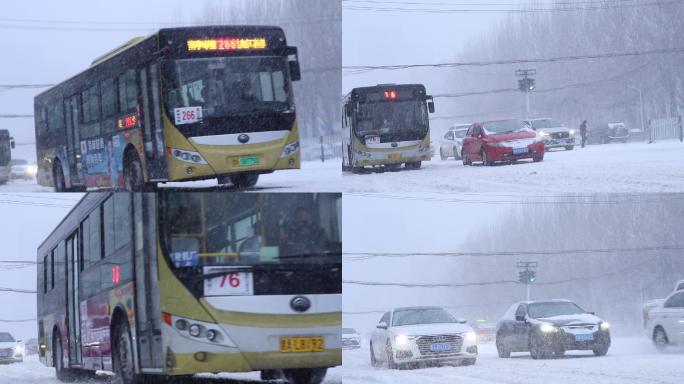 哈尔滨雪街道大雪暴雪